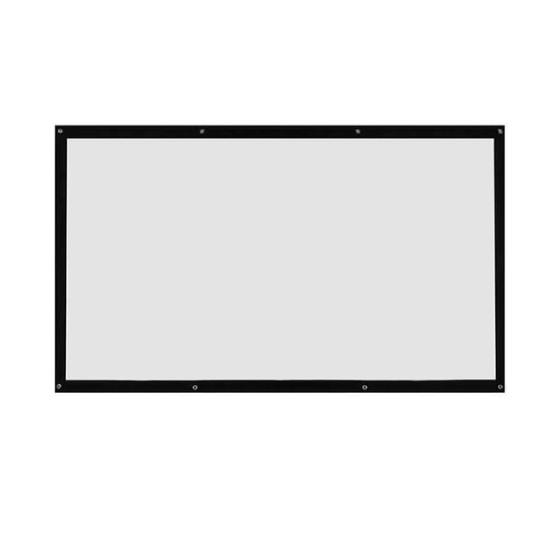 Proyector LED de lienzo con pantalla de proyección de montaje en pared HD 3D para teatro (120 pulgadas) Likrtyny Accesorios electrónicos