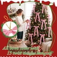 thumbnail image 5 of Yexmas 12pcs Pink Velvet Christmas Bows, Ribbon Bows Xmas Ornaments for Christmas Tree Home Party Staircase Door Wreath Garland Holiday Decor, 5 of 7