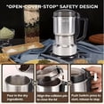 thumbnail image 5 of High Power Electric Coffee Grinder, Stainless Steel Wet & Dry Mill for Beans, Grains & Spices, Portable for Home, Cafe, Camping, RV, Perfect for Coffee Lovers & Pet Owners, 5 of 13