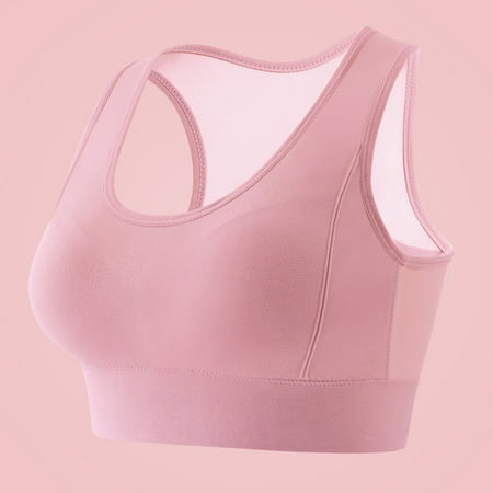 IFNND Plus Size Bras for Women Women s Fashion New Solid Color Back Beauty Sports Bra Thin Belt Shockproof Underwear Comfortable and Convenient  No Underwire