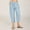 Sky Blue, variant on LEBONYARD Plus Size Womens Pants,Womens Pants Dressy Casual Summer Fall,Women Casual Solid Cotton Linen Drawstring Elastic Waist Wide Leg Pants Cropped Trousers Navy S
