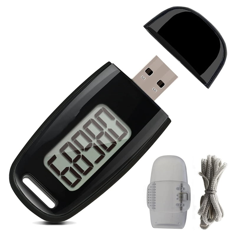 fad Forklaring der PCFVRKA Simple Step Counter,Walking 3D Pedometer with Rechargeable  Battery,Accurate Fitness Tracker,Digital Pedometer,Black - Walmart.com