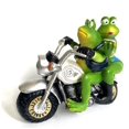 thumbnail image 2 of Rana Motocicleta Resina Adorno Artesanal Motocicleta Vaquero Rana Adorno Jardín Decoración Artesanal, 2 of 8