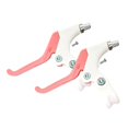 thumbnail image 2 of S SERENABLE 2 Pieces Bike Brake Lever Three Finger Compatibility Replacement Accessories White and Pink, 2 of 9