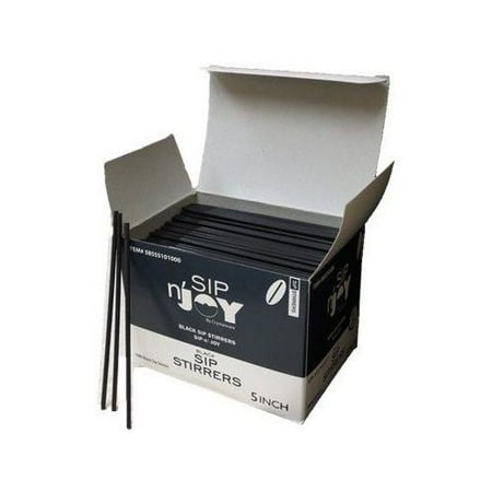 - Crystalware Black Coffee and Cocktail Stirrers, 5 in, 1000 ct
