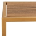 thumbnail image 6 of SAFAVIEH Octavia Glam 2-Tier Console Table, Walnut/Gold, 6 of 7
