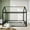 Black + Metal + Twin, variant on [Luckynote]Twin Size Metal Bed House Bed Frame with Fence, Black