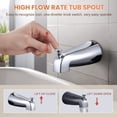 thumbnail image 6 of Wowow Shower Faucet with Valve, Bathroom Tub Shower Faucet Kit, Single Handle Rain Shower Head with Tub Spout, Chrome, 6 of 8