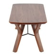 thumbnail image 3 of Folia Mid-Century Modern Bench in Walnut Wood by LumiSource, 3 of 5