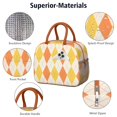 thumbnail image 4 of Sac à Lunch Fusion Rayé et à Carreaux – Design Rustique à Carreaux, Sac Isotherme Réutilisable pour Travail et École, 4 of 5