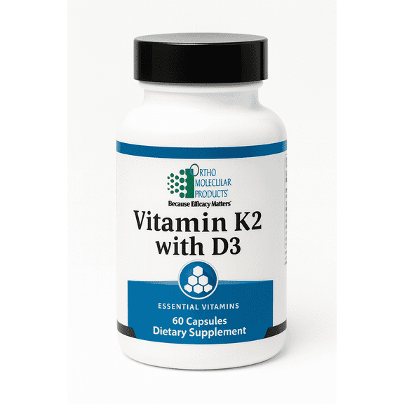 Vitamin K2 with D3 (60ct) Ortho Molecular Products