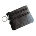 thumbnail image 5 of Monedero de piel de vaca de primera capa, tarjetero multifunción, billetera corta, bolso pequeño, llavero, billetera pequeña de palma, 5 of 5