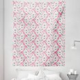 thumbnail image 1 of Cherry Blossom Tapestry, Hand Drawn Flourish Cherry Flowers with Distinctive Anthers, Fabric Wall Hanging Decor for Bedroom Living Room Dorm, 5 Sizes, Dark Taupe Pale Pink, by Ambesonne, 1 of 1