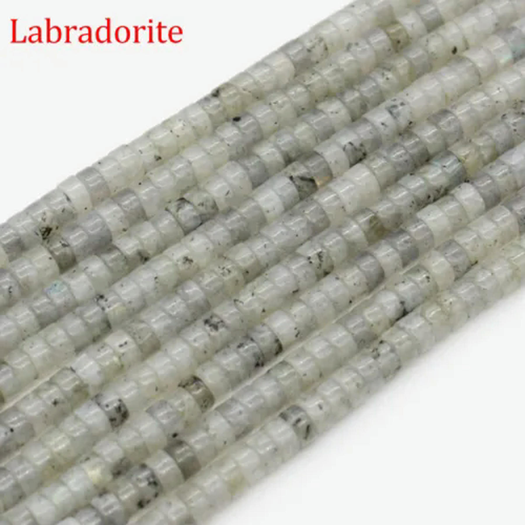 2x4mm Assorted Gemstones Rondelle Crystal Spacer Loose Beads for Jewelry Making