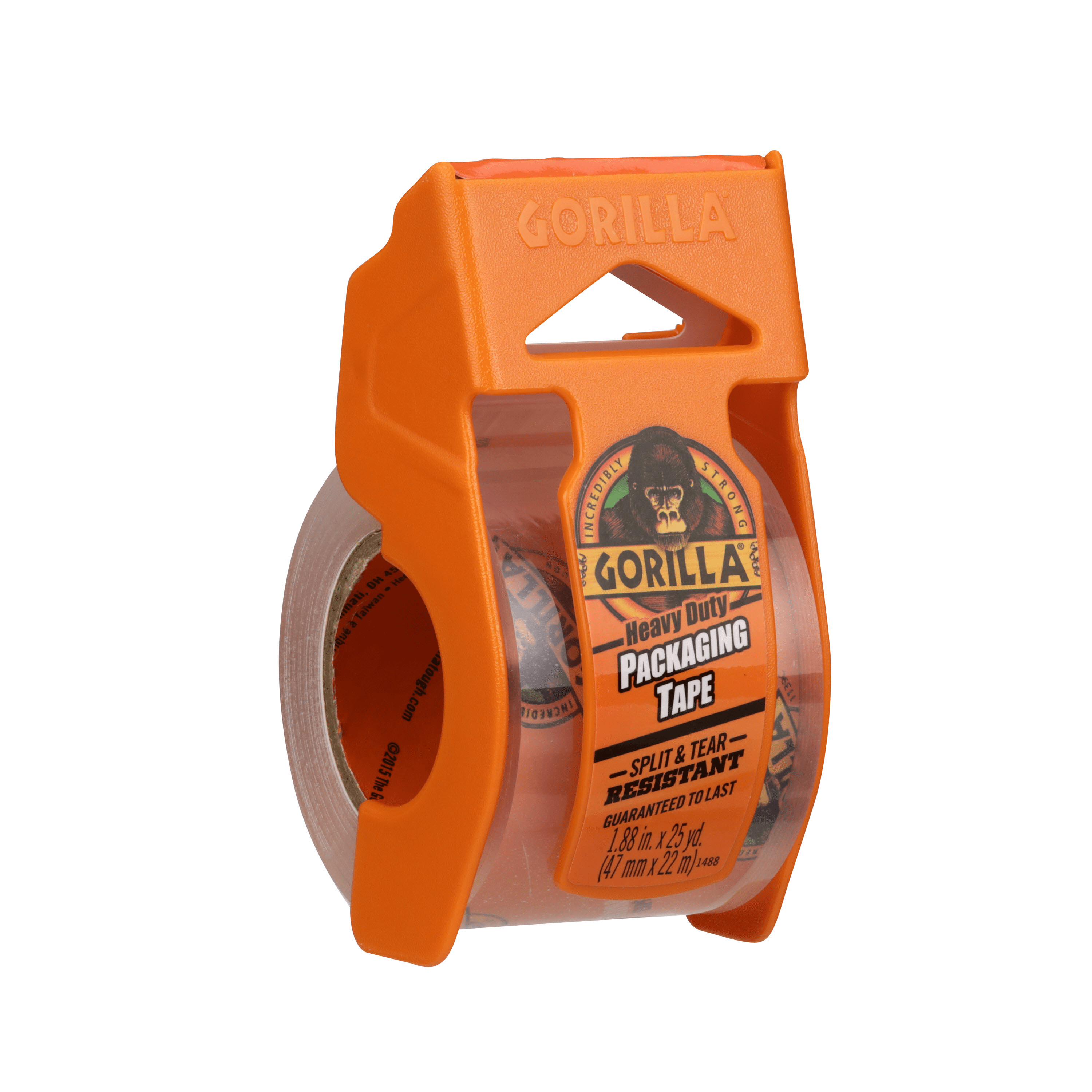(2 pack) Gorilla Heavy Duty Clear Packaging Tape, Clear Color 25 Yard Roll