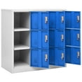 thumbnail image 5 of vidaXL Locker Cabinets 5 pcs Light Grey and Blue 90x45x92.5 cm Steel, 5 of 5