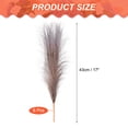 thumbnail image 2 of Uxcell Faux Pampas Grass, Boho Decor for Home Decoration Artificial Tall Fluffy Stems Wedding Flower Party Vase Arrangement Brown, 2 of 6