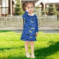 thumbnail image 7 of Bat Star Night Girls'long-sleeved dress Thickened A-dress Warm Dress Basic Shirt Party Dresses, 7 of 7