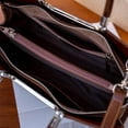 thumbnail image 4 of Genuine Cowhide Leather Women Satchel,Crocodile Embossed Crossbody Shoulder Handbag, 4 of 8