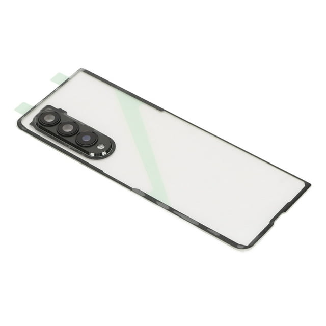 Battery Door Glass Back Cover Housing Replacement Parts Silver, Compatible with Galaxy Z Fold 3 5G
