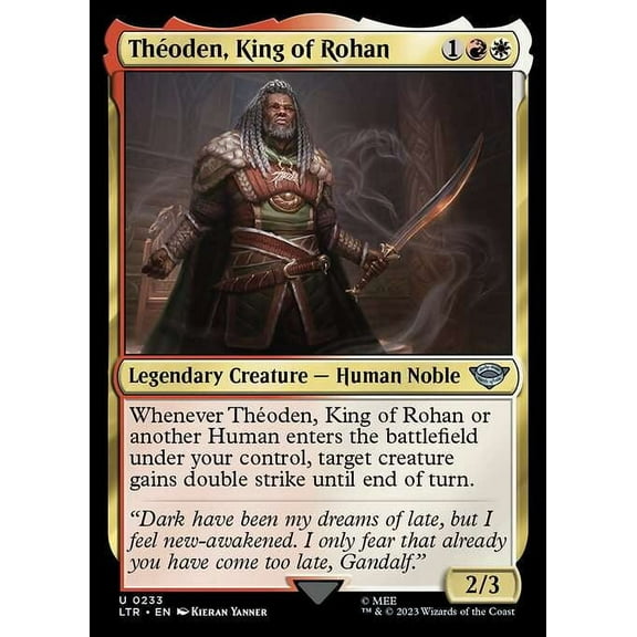 MtG Tales of Middle-Earth Uncommon Theoden, King of Rohan #233