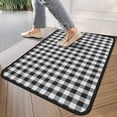 thumbnail image 4 of Black White and Gray Checkerboard Pattern Door Rugs,Washable Non Slip Door Mats Indoor,Decorative Door Mats,Entry Mat Indoor for Entrance,Bedroom,Kitchen,Bathroom,30"x17", 4 of 6
