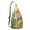 Olive-green-1, variant on Boho Sunflower Sling Backpack – Rustic Country Floral Watercolor Daypack with Vintage Wildflower & Farmhouse Aesthetic, Lightweight Crossbody Bag for Women & Outdoor Lovers