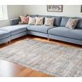thumbnail image 4 of 7' X 10' Gray and Brown Abstract Distressed Area Rug, 4 of 6