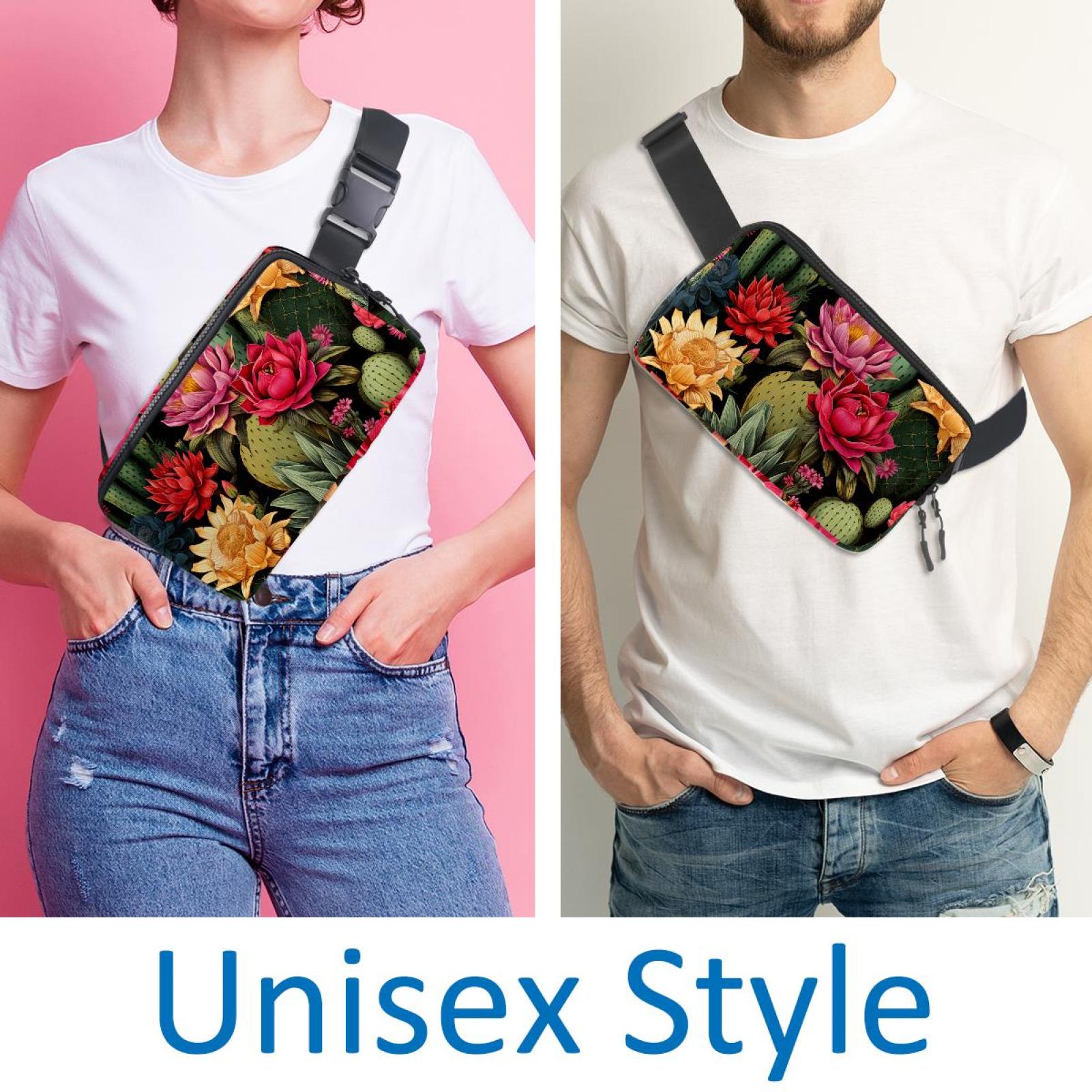 Cactus Running Belt Fanny Pack Belt Bag with Extension Strap Lightweight Adjustable Unisex