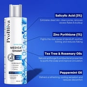 ProBliva Medicated Anti-Fungal Shampoo: Extra Strength Antifungal Hair Treatment for Dandruff, Folliculitis, Psoriasis, Seborrheic Dermatitis - Relieves Itchy & Dry Scalp - 8.4 fl oz