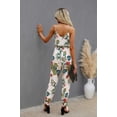 thumbnail image 4 of Sleeveless Floral Print Knot Side Cami Jumpsuit, 4 of 8