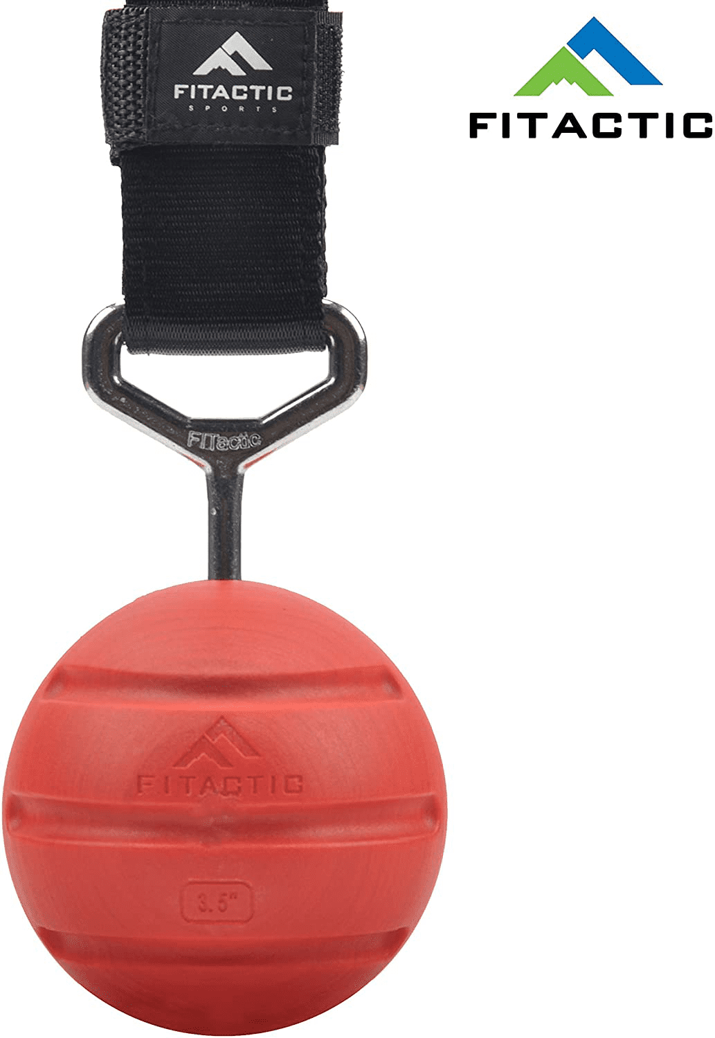 Fitactic Rock Climbing Solid Training Cannonball Bomb Power Pull up Ball Hold Grips for Straps for Finger, Forearm, Biceps, Back Muscles