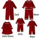 thumbnail image 4 of Conjuntos de pijamas navideños para niños, niñas y niños, ropa de estar por casa, pijamas para bebés, ropa de vestir de terciopelo suave de invierno rojo con encaje a juego para toda la familia, 4 of 5