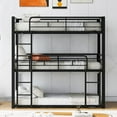 thumbnail image 3 of [Space Saving & Stability] Restonic Twin XL Bunk Bed with Metal Slats & Guard Rails, 3 of 8