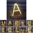thumbnail image 2 of Coofit LED Neon Light Alphabet Letter Sign Neon Night Light Wall Decor for Home Holiday, 2 of 7