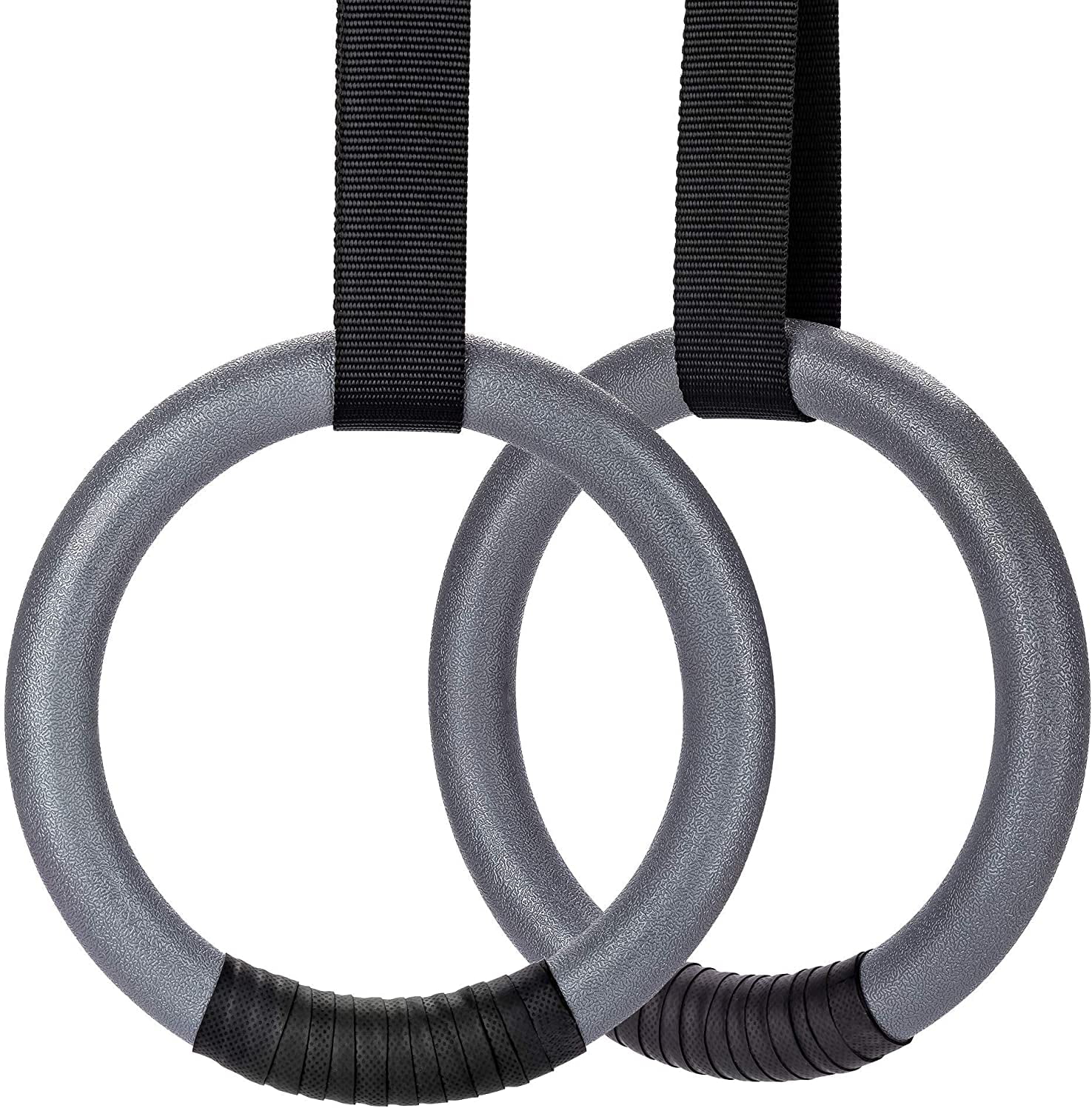 Gymnastic Rings 1100lbs Capacity With 14.76ft Adjustable Buckle Straps Pull Up & 