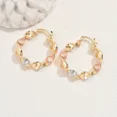 thumbnail image 2 of Elegant 18K Gold-Plated Copper Hoop Earrings for Women - Versatile & Chic, Perfect for Casual Attire or Parties, 2 of 3