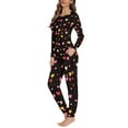 thumbnail image 2 of FOR U DESIGNS Aestheic Heart Pajama Sets for Women 2 Piece Long Sleeve and Pants Size 2XL Nightwear Long Crew Neck Tops Comfortable Jogger Sleepwear for Women Winter, 2 of 6