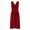 Red, variant on APEXFWDT Women's Open Back Boho Dress Crinkle Chiffon V-Neck Wedding Dress Sleeveless Beach Dresses for Party M,Black