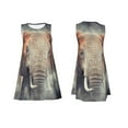 thumbnail image 6 of Defioc Elephant in Smoke Pattern Women's Summer Dresses 2025 Beach Casual Sleeveless Tank Loose Sundress Beach Vacation Clothes with Pocket -Small, 6 of 7
