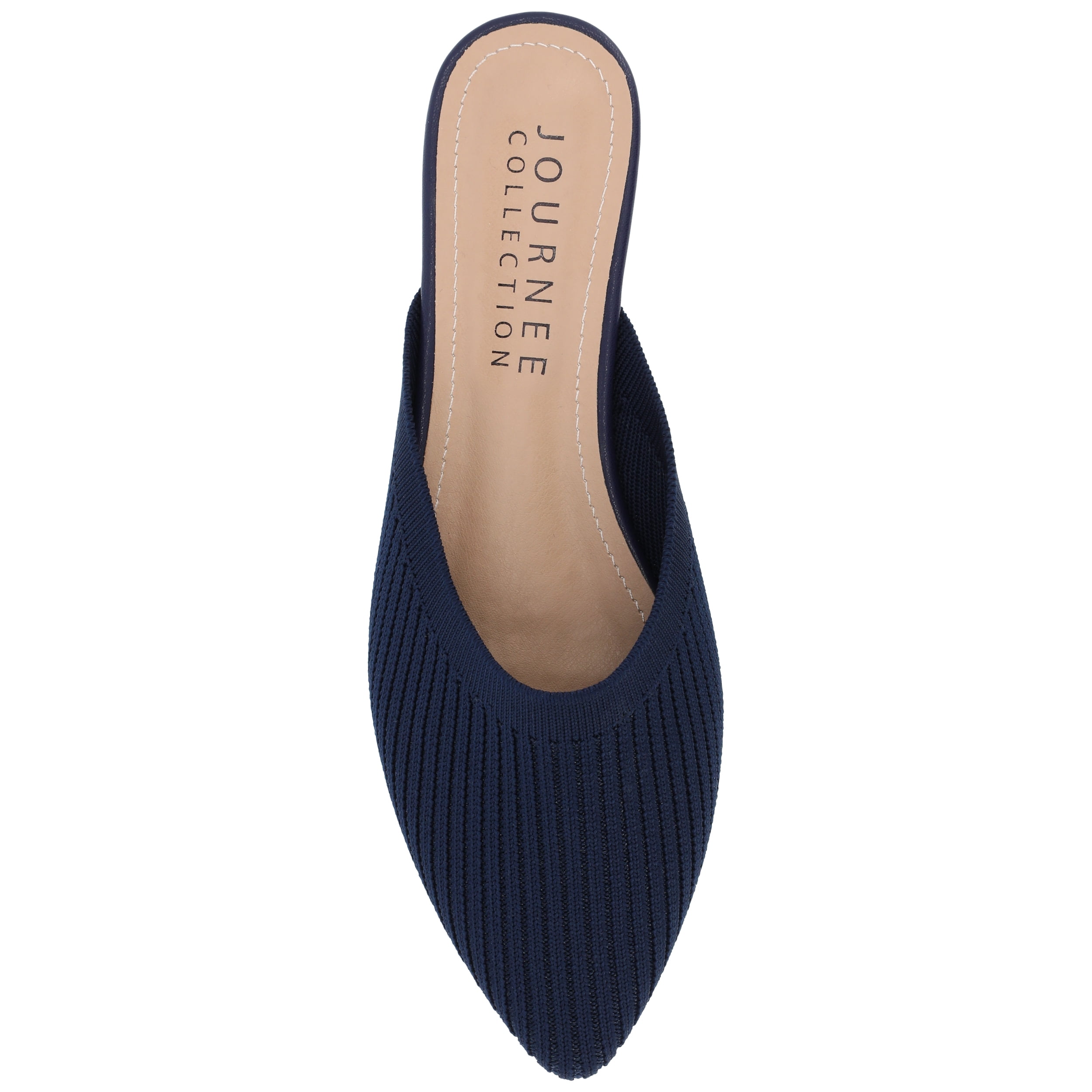 Journee Womens Aniee Slip On Almond Toe Mule Flats, Widths Available