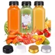 thumbnail image 4 of 10 botellas de plástico transparente vacías y portátiles de 60 ml a 500 ml para jugo, botellas de agua reutilizables, recipientes para jugos, batidos y leche con embudo, 4 of 5