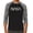 Black / Heather Charcoal, variant on LA Pop Art Men's Raglan Word Art T-Shirt - Worm Nasa
