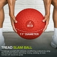 thumbnail image 3 of ProsourceFit Tread Slam Medicine Balls w/ Ultra Grip for Weighted Workouts, 50 lb, 3 of 6