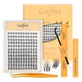 thumbnail image 1 of Kit de racimos de pestañas Leefrei LF04 D Curl 10-18 mm con accesorios, 1 of 7