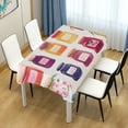 thumbnail image 4 of Yayeee Tablecloths 60" x 60" Rectangle Wrinkle Resistant Party Table Cover, Colorful Jam, 4 of 8