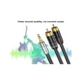 thumbnail image 4 of 3.5mm to Double Male Stereo Cable Heavy Duty Male Cable Gold Plate 3.5mm Male to 2 Male Cable for Smartphone, 4 of 10