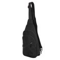 thumbnail image 1 of Chest Bag, Comfortable Adjustable Shoulder Messenger Bag Waterproof  For Men For Travel Black, 1 of 8