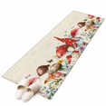 thumbnail image 2 of Red Mushroom Gnomes 2'x6' Runner Rug, Spring Botanical Eucalyptus Leaves Washable Non-Slip Area Rugs for Hallway Kitchen Floor Bedroom Entryway, StainResistant Laundry Carpet Decoration Indoor Mat, 2 of 9