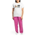 thumbnail image 4 of CafePress - SCWT Wheaten Terrier Fish Women's Light Pajamas - Women's Short Sleeve Print T-Shirt and Pants Light Cotton Pajama Set, 4 of 7